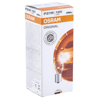Osram BA15s Automotive Incandescent Lamp, Clear, 12 V