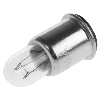 Orbitec Midget Flange Indicator Light, Clear, 28 V, 40 mA, 25000h