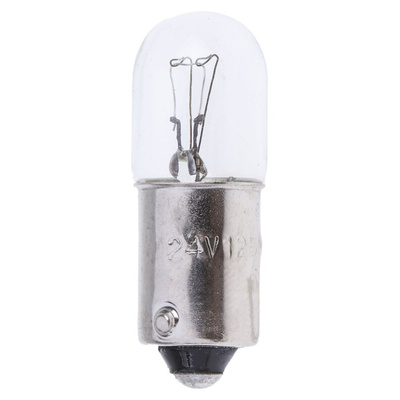 Orbitec BA9s Indicator Light, Clear, 24 V, 125 mA, 1000h