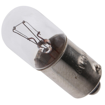 Orbitec BA9s Indicator Light, Clear, 28 V, 100 mA, 1000h