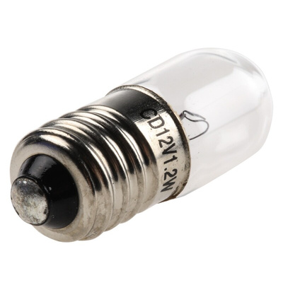 Orbitec E10 Indicator Light, Clear, 12 V, 100 mA, 10000h