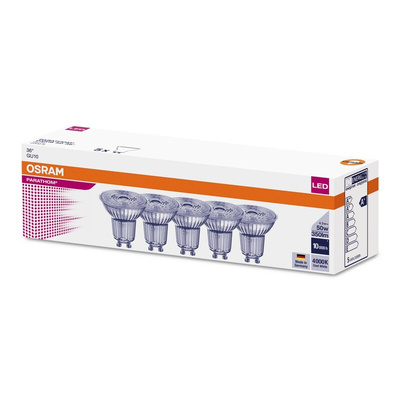 Osram PAR16 GU10 LED Reflector Lamp 4.3 W, 4000K, Cool White, Reflector shape