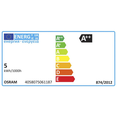Osram PAR16 GU10 LED Reflector Lamp 4.3 W, 4000K, Cool White, Reflector shape