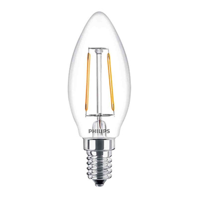 Philips Classic E14 GLS LED Bulb 2-25 W(25W), 2700K, Warm White, B35 shape
