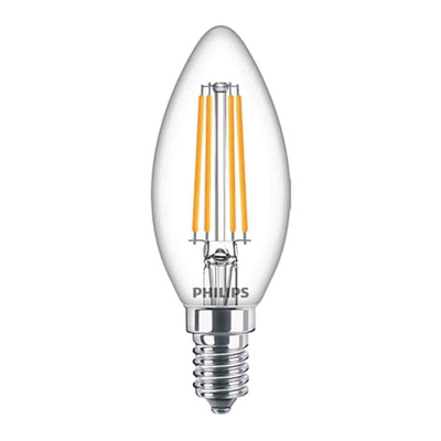 Philips Classic E14 GLS LED Bulb 6.5 W(60W), 2700K, Warm White, B35 shape