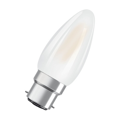 LEDVANCE P CLAS B B22d GLS LED Bulb 4 W(40W), 2700K, Warm White, B35 shape