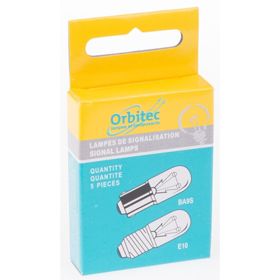 Orbitec BA9s Indicator Light, Clear, 12 V, 250 mA, 1000h