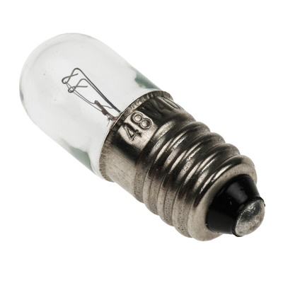Orbitec E10 Indicator Light, Clear, 48 V, 40 mA, 1000h