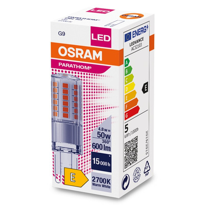 Osram PARATHOM LED PIN G9 LED GLS Bulb 4.8 W(50W), 2700K, Warm White, Capsule shape