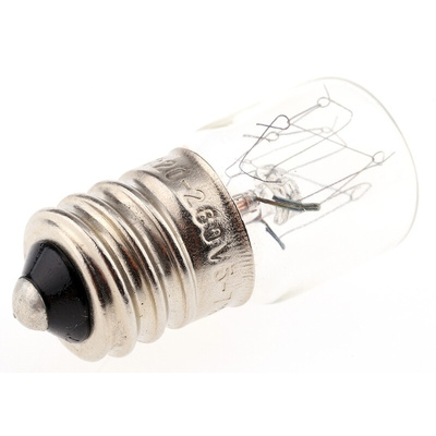 RS PRO E14 Indicator Light, Clear, 260 V, 27 mA, 1000h