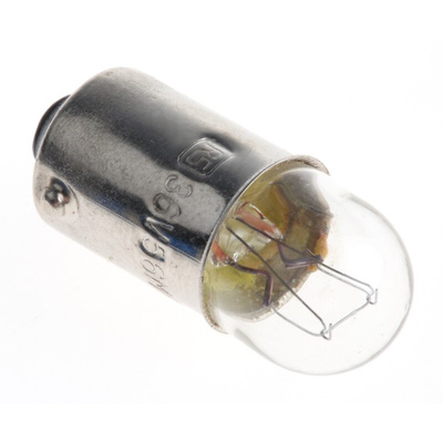 RS PRO BA9s Indicator Light, Clear, 36 V, 56 mA, 5000h
