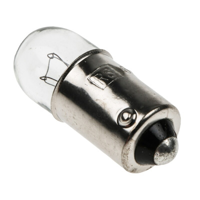 RS PRO BA9s Indicator Light, Clear, 60 V, 33 mA, 3000h