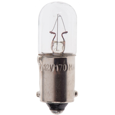 RS PRO BA9s Indicator Light, Clear, 12 V, 170 mA, 3000h