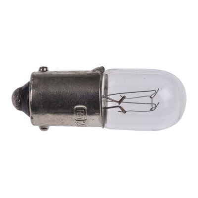 RS PRO BA9s Indicator Light, Clear, 28 V, 80 mA, 7500h