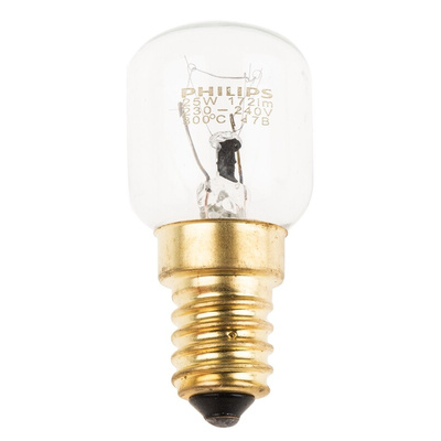 Philips Lighting E14 Oven Bulb, Clear, 230 → 240 V