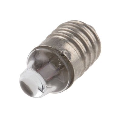 RS PRO E10 Indicator Light, Clear, 1.2 V, 220 mA, 30h