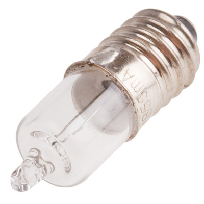 RS PRO E10 Indicator Light, Clear, 5.2 V, 850 mA, 25h