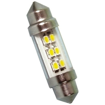 JKL Components LED Car Bulb, White, Festoon shape