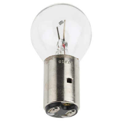 Osram BA20d Indicator Light, Clear, 12 V, 50h