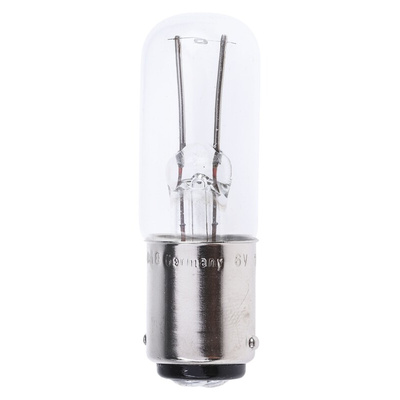 Osram B15d Indicator Light, Clear, 6 V, 100h