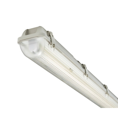 RS PRO 70 W Fluorescent Batten Light, 230 V Batten Emergency, 1 Lamp, Anti-corrosive, 1.83 m Long, IP65