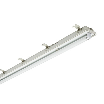 RS PRO 140 W Fluorescent Batten Light, 230 V Batten Damp Proof Light, 2 Lamp, Anti-corrosive, 1.83 m Long, IP65