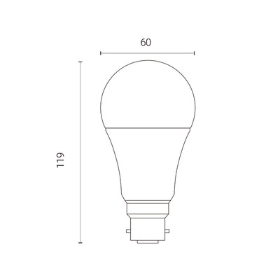 4lite UK 8 W B22 LED Smart Bulb