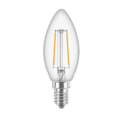 Philips CorePro E14 GLS LED Candle Bulb 2 W(25W), 2700K, Warm White, B35 shape