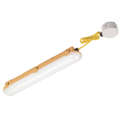 RS PRO 27 W LED Batten Light, 100 → 240 V LED Non Corrosive Fitting, 1 Lamp, Anti-corrosive, 600 mm Long, IP65