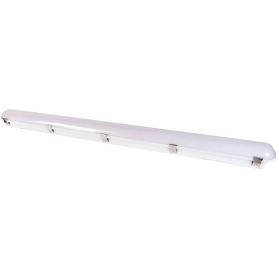RS PRO 30 W, 38 W, 40 W, 55 W LED CCT3 Selectable Batten Light, 100 → 240 V Emergency, Anti-corrosive, 1200 mm
