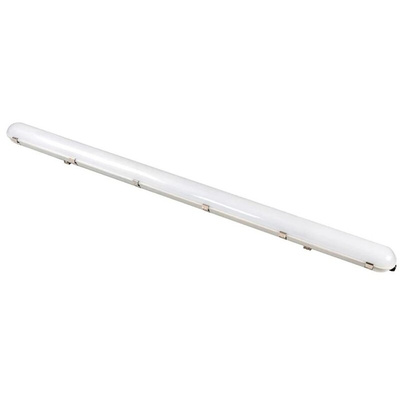 RS PRO 30 W, 38 W, 45 W, 55 W LED CCT3 Selectable Batten Light, 100 → 240 V Microwave Sensor, Anti-corrosive,