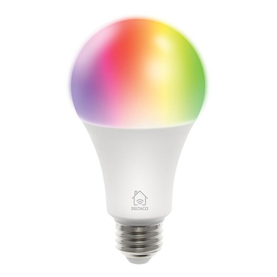 Deltaco 9 W E27 LED Smart Bulb, Cool White, RGB, Warm White