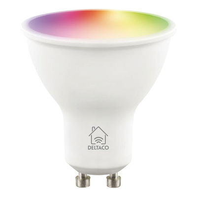 Deltaco 5 W GU10 LED Smart Bulb, Cool White, RGB, Warm White