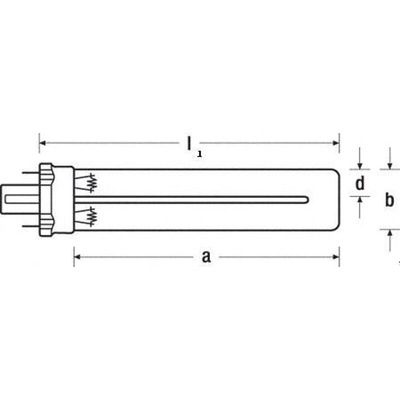 Germicidal Lamp 5 W 28 mm G23