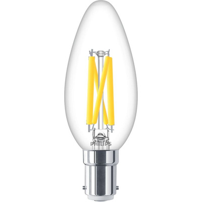 Philips MASTER B15 LED Bulbs 3.4 W(40W), 2200/2700K, Warm Glow, Candle shape