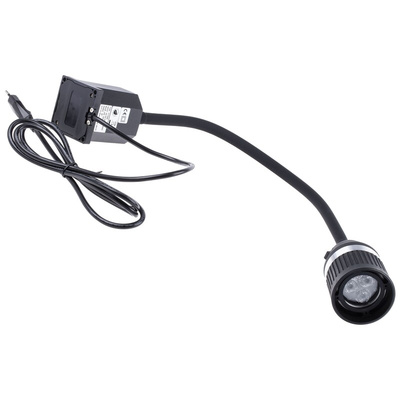 RS PRO LED Machine Light, 100 → 277 V ac, 3 W, Flexible Neck, 520mm Arm Length