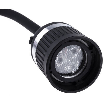 RS PRO LED Machine Light, 100 → 277 V ac, 3 W, Flexible Neck, 520mm Arm Length