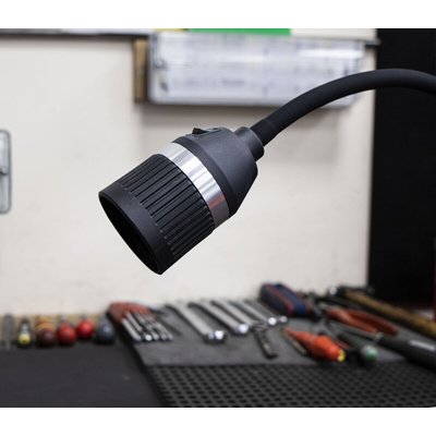 RS PRO LED Machine Light, 100 → 277 V ac, 3 W, Flexible Neck, 520mm Arm Length
