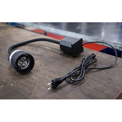 RS PRO LED Machine Light, 100 → 277 V ac, 3 W, Flexible Neck, 520mm Arm Length