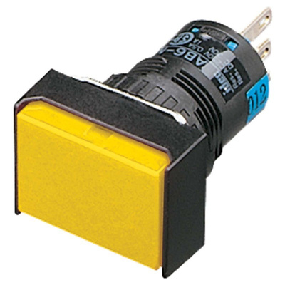 Idec Single Pole Double Throw (SPDT) Momentary Push Button Switch, IP65, 24 x 30mm, Panel Mount, 250V ac/dc