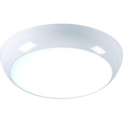 Knightsbridge Round LED Bulkhead Light, 14.2 W, 230 V ac, Lamp Supplied, IP44, TPB