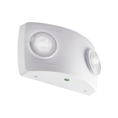 RS PRO LED Emergency Lighting, Twin Spot, 6.5 W, Maintained, Non Maintained