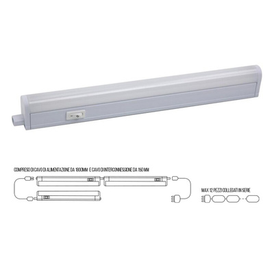 SHOT 18 W LED Batten Light, 230 V LED Module, 1 Lamp, 1.149 m Long, IP20