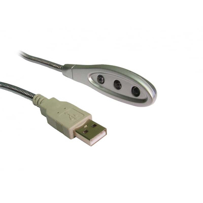 USB Triple LED Flexi-Light Desk Lamp