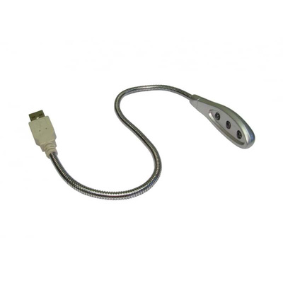 USB Triple LED Flexi-Light Desk Lamp