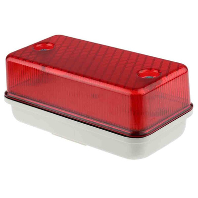 Marl Rectangular LED Bulkhead Light, 24 V ac/dc, Lamp Supplied, IP64