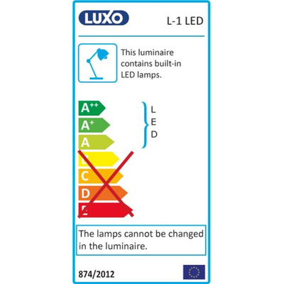 Luxo LED Desk Lamp with Clamp, 8 W