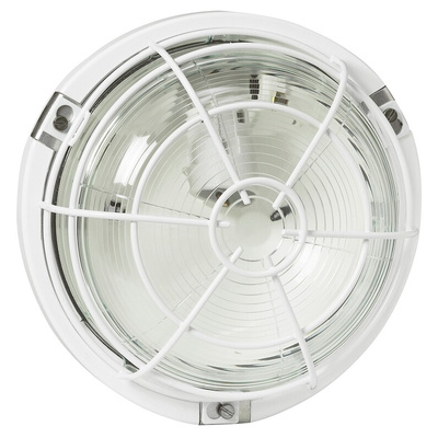 Legrand Round LED Bulkhead Light, 100 W, Lamp Supplied, IP55