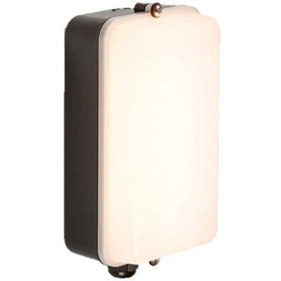 Knightsbridge Rectangular LED Bulkhead Light, 5 W, 110 → 240 V ac, Lamp Supplied, IP54, AMLED