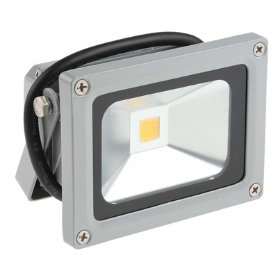 RS PRO Floodlight, 1 LED, 10 W, 850 → 950 lm, IP65, 85 → 265 V ac